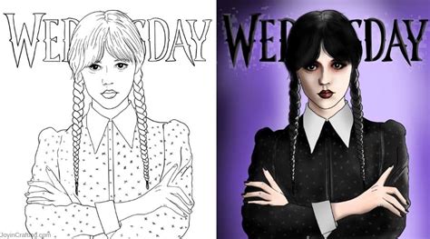 wednesday addams ausmalbilder|Wednesday Addams Coloring Pages (16 Printable。